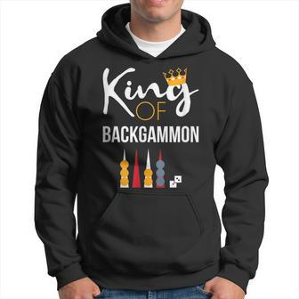 King Of Backgammon Board Game Backgammon Player Hoodie | Mazezy