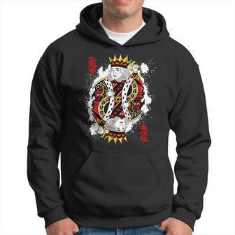King Of Hearts Card Halloween Poker Costume Scary Gift Idea Hoodie | Mazezy UK