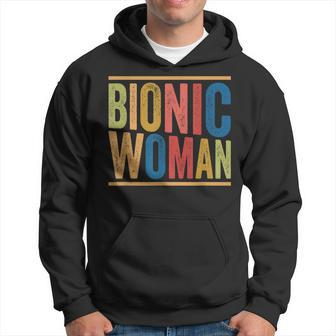 Knee Replacement Surgery Bionic Woman Gift Hoodie - Monsterry UK