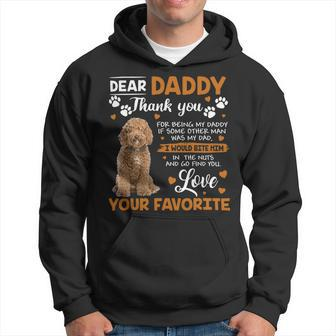 Labradoodle Dog Dear Daddy Thank You For Being My Daddy Hoodie - Monsterry AU