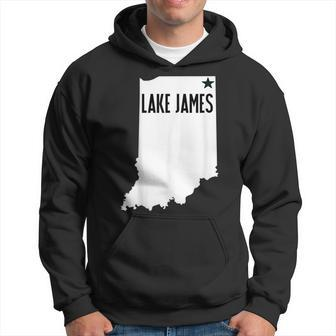Lake James Angola Indiana Steuben County Hoodie | Mazezy