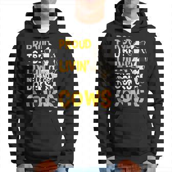 Land Of Rocks And Cows Cow Gift Farmers Hoodie | Mazezy