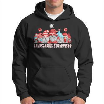 Landscaping Supervisor Job Christmas Gnome Back To School Hoodie | Mazezy