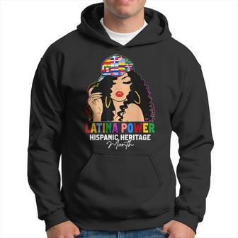 Latina Power Hispanic Heritage Month Country Flags Hoodie - Seseable