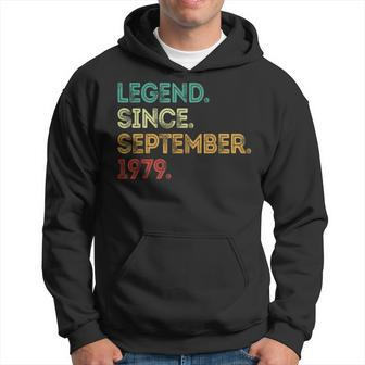 Legend Since September 1979 44Th Birthday 44 Years Old Hoodie - Monsterry UK