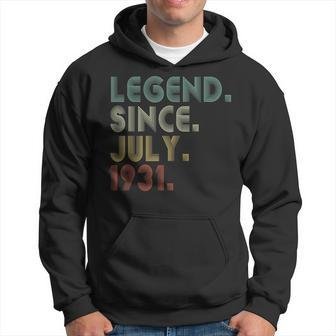 Legend Since July 1931 90Th Birthday Gift 90 Years Old Men 90Th Birthday Funny Gifts Hoodie | Mazezy