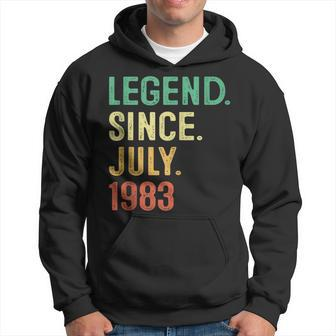 Legend Since July 1983 40Th Birthday Men Gifts 40 Years Old 40Th Birthday Funny Gifts Hoodie | Mazezy