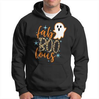 Leopard Fab Boo Lous Boo Ghost Halloween Horror Ghost Halloween Hoodie | Mazezy