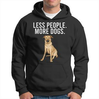 Less People More Dogs Chinook Funny Introvert Hoodie - Thegiftio UK