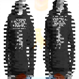 Less People More Dogs Chinook Funny Introvert Hoodie - Thegiftio UK
