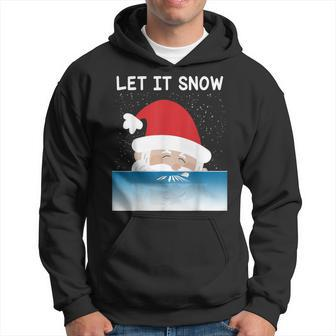 Let It Snow Cocaine Santa Sweater White Christmas Hoodie - Thegiftio UK