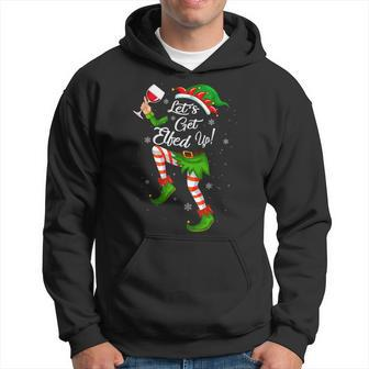 Let's Get Elfed Up Drinking Christmas Cheers Holiday Hoodie - Seseable