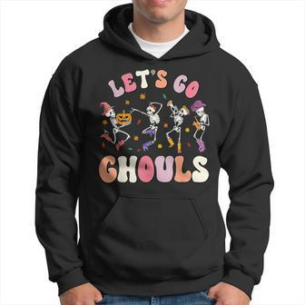 Let's Go Ghouls Skeleton Pumpkin Halloween Costume Hoodie - Thegiftio UK