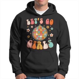 Lets Go Girls Bride & Bridesmaid Disco Bachelorette Groovy Hoodie - Monsterry CA