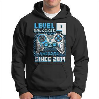 Level 9 Unlocked Awesome 2014 Video Game 9Th Birthday Boy Hoodie - Seseable