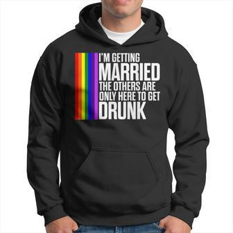 Lgbt Pride Gay Bachelor Party Married Engagement Hoodie | Mazezy