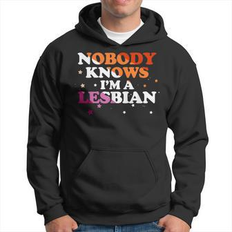 Lgbt Pride - Nobody Knows Im A Lesbian Hoodie | Mazezy