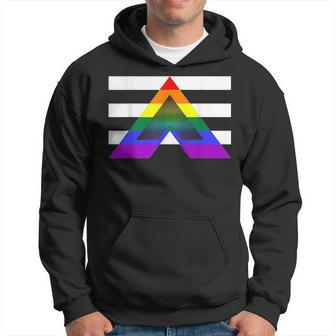 Lgbt Pride Straight Ally Flag Hoodie | Mazezy