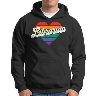 Librarian - Lgbtq Pride Month School Library Bookworm Reader Hoodie | Mazezy