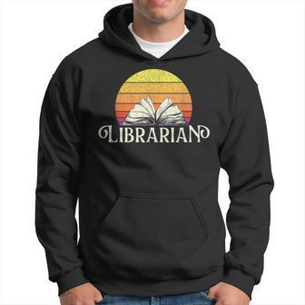 Librarian Retro School Library Cataloger Book Collector Hoodie | Mazezy