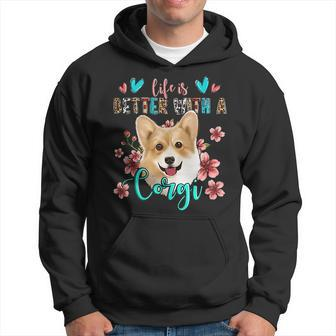 Life Is Better With A Corgi Western Leopard National Pet Day Hoodie | Mazezy