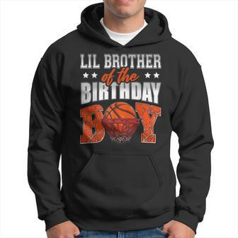 Lil Brother Of The Birthday Boy Basketball Family Baller Hoodie