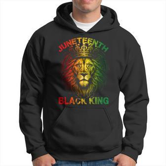 Lion Junenth Black King Melanin Father Dad Men Son Boys Hoodie | Mazezy