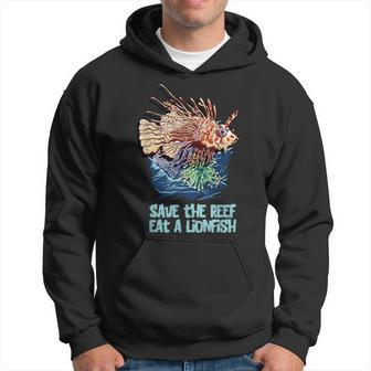 Lionfish Save The Reef Eat Lion Cute Sea Rock Diver Hoodie | Mazezy