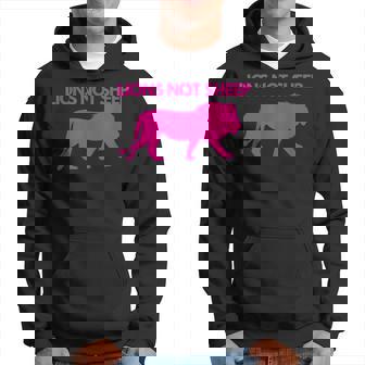 Lions Not Sheep Pink Distressed Lion Graphic Hoodie | Mazezy