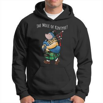 The Little Mole Of Kintyre Playing Bagpipes Hoodie | Mazezy
