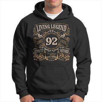 Living Legend 1931 92Nd Birthday Hoodie - Monsterry