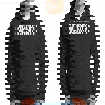 Locksmith Job Title Work Uniform Costume Funny Hoodie | Mazezy