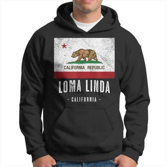Loma Linda California Cali City Souvenir Ca Flag Top Hoodie | Mazezy