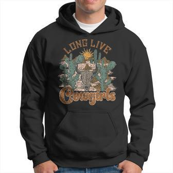Long Live Howdy Rodeo Vintage Western Country Cowgirls Funny Rodeo Funny Gifts Hoodie | Mazezy