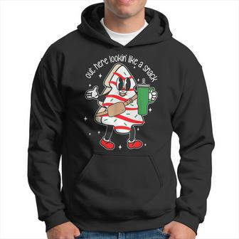 Out Here Looking Like A Snack Cute Boo Jee Christmas Trees Hoodie - Thegiftio UK