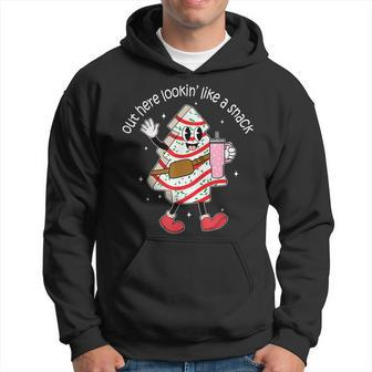 Out Here Looking Like A Snack Cute Boo Jee Xmas Trees Cakes Hoodie - Thegiftio UK