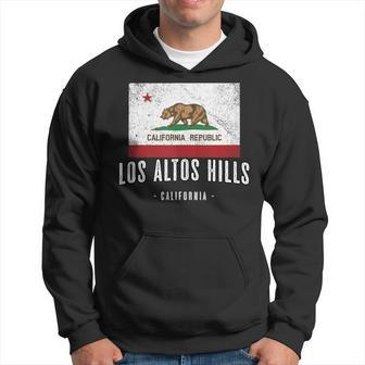 Los Altos Hills California Cali City Souvenir Ca Flag Hoodie | Mazezy