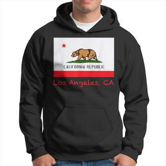 Los Angeles California Usa Flag Souvenir Hoodie | Mazezy