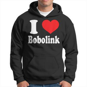 I Love Bobolink Animals Lovers Hoodie | Mazezy