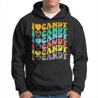 I Love Candy Halloween Party Cute Trick Or Treat Candyland Hoodie - Seseable