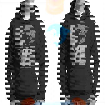 Love Heart Dolphins Dolpin Lover Ocean Sea Animal Hoodie | Mazezy