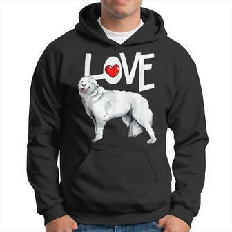 Love Maremma Sheepdog Quote Abruzzese Dog Heart Owner Hoodie | Mazezy