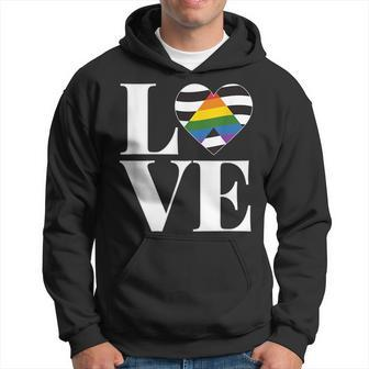 Love Straight Alliance Straight Ally Pride Flag Hoodie | Mazezy