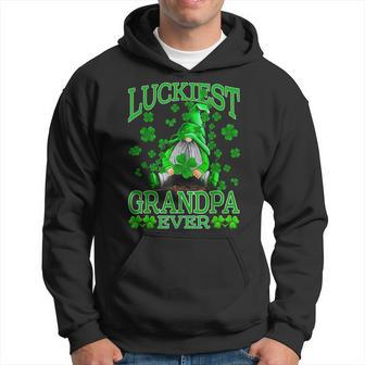 Luckiest Grandpa Ever Gnomes St Patricks Day Hoodie | Mazezy
