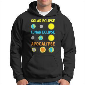 Lunar Solar Eclipse And Apocalypse Science Hoodie - Seseable