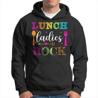 Lunch Ladies Rock Cafeteria Squad School Lunch Lady Hoodie - Thegiftio UK