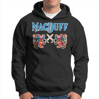 Macduff Scottish Clan Lion Family Name Tartan Kilt Gifts For Lion Lovers Funny Gifts Hoodie | Mazezy