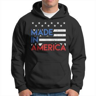 Made In America Pride Cute Born In Usa 4Th Of July Patriot Hoodie | Mazezy