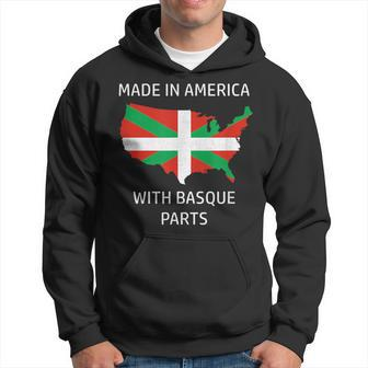 Made In America With Basque Parts - Basque And Usa Pride Hoodie | Mazezy