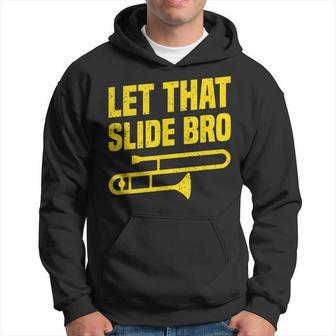 Marching Band Trombone Funny Slide Trombonist Hoodie | Mazezy